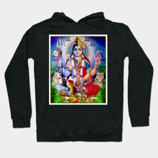 Hindu Goddess ArdhanarIshvara Print Hoodie